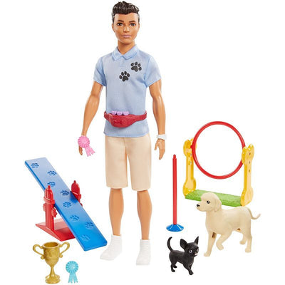 BARBIE YOU CAN BE ANYTHING DOG TRAINER KEN - Toyworld Frankston