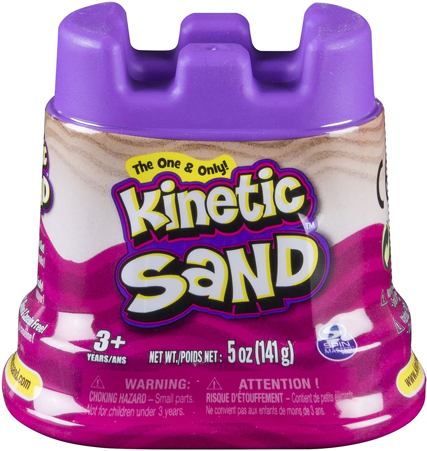 KINETIC SAND CASTLE CONTAINER 5oz - PINK