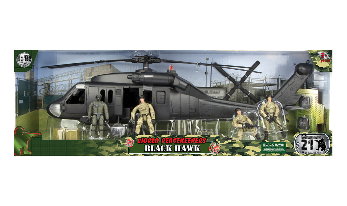WPK BLACK HAWK HELICOPTER 1:18 - Toyworld Frankston