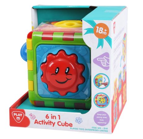 PLAYGO 6 IN 1 ACTIVITY CUBE 18M+ - Toyworld Frankston