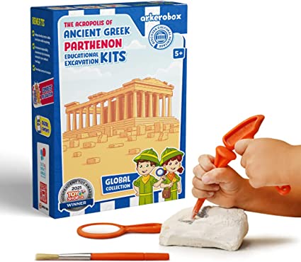 ARKEROBOX  EDUCATIONAL EXCAVATION KIT ANCIENT GREEK - ACROPOLIS OF PARTHENON - Toyworld Frankston