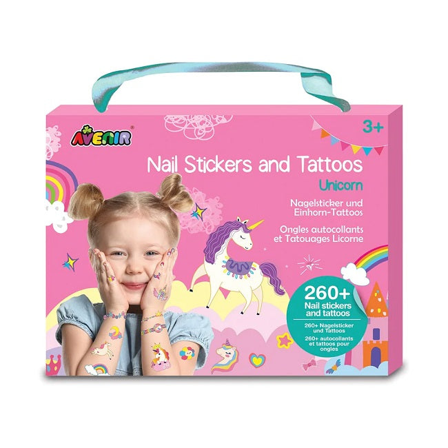 AVENIR - NAIL STICKERS TATTOOS UNICORN - Toyworld Frankston