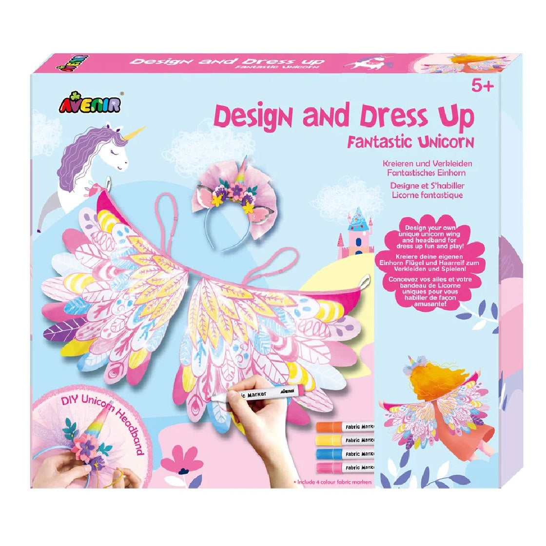 AVENIR DESIGN AND DRESS UP FANTASTIC UNICORN - Toyworld Frankston