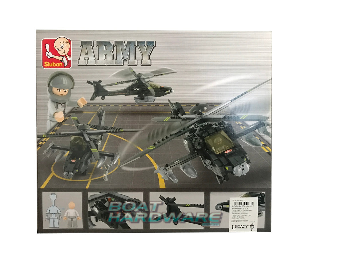 AH-64 APACHE HELICOPTER 293 PCS | Toyworld Frankston | Toyworld Frankston