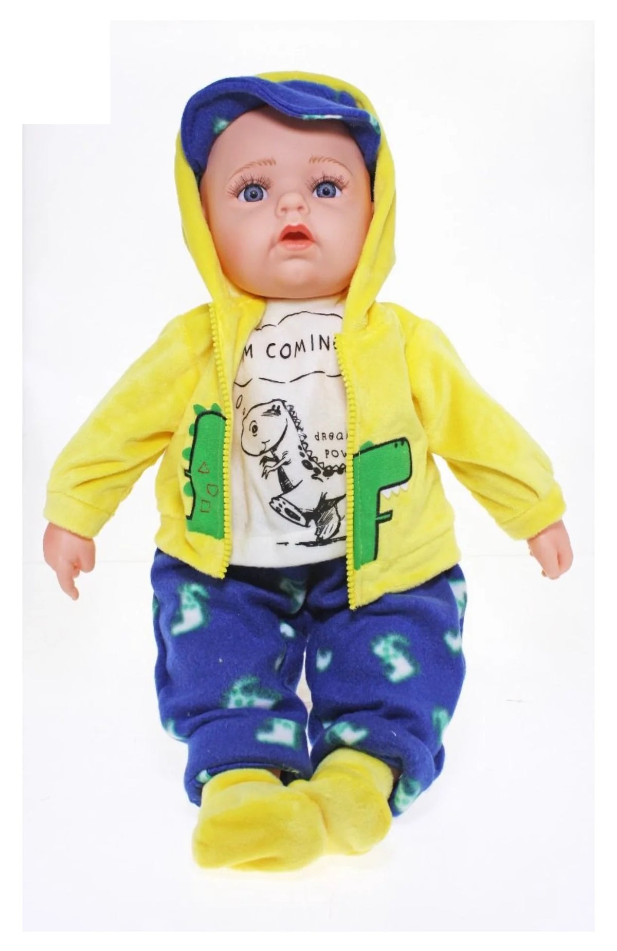 BABY DOLL YELLOW/BLUE - BENJAMIN - Toyworld Frankston