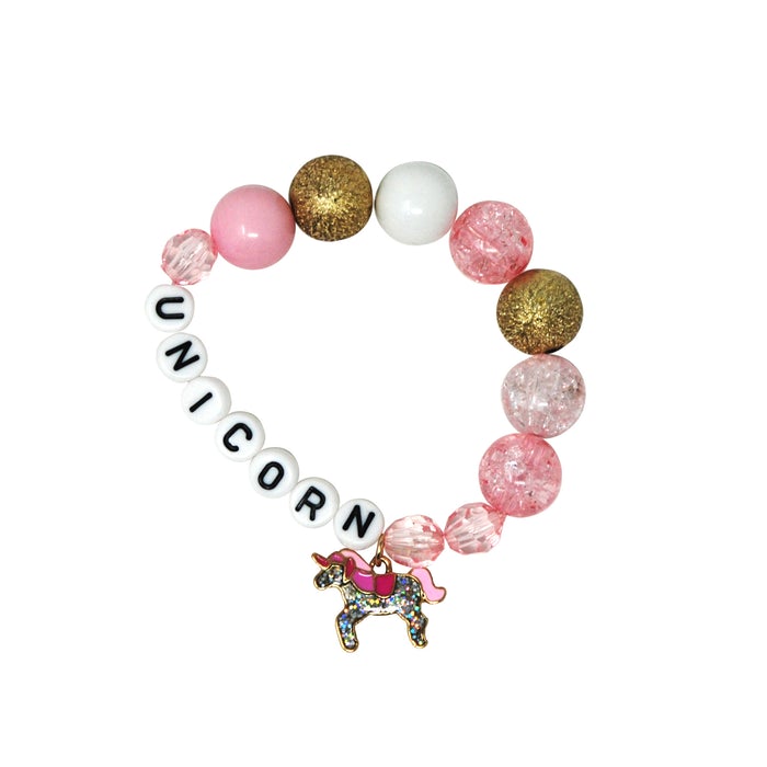 UNICORN LETTERS & CHARM BRACELET - Toyworld Frankston