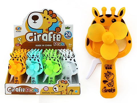 MANUAL FRICTION FAN GIRAFFE - Toyworld Frankston