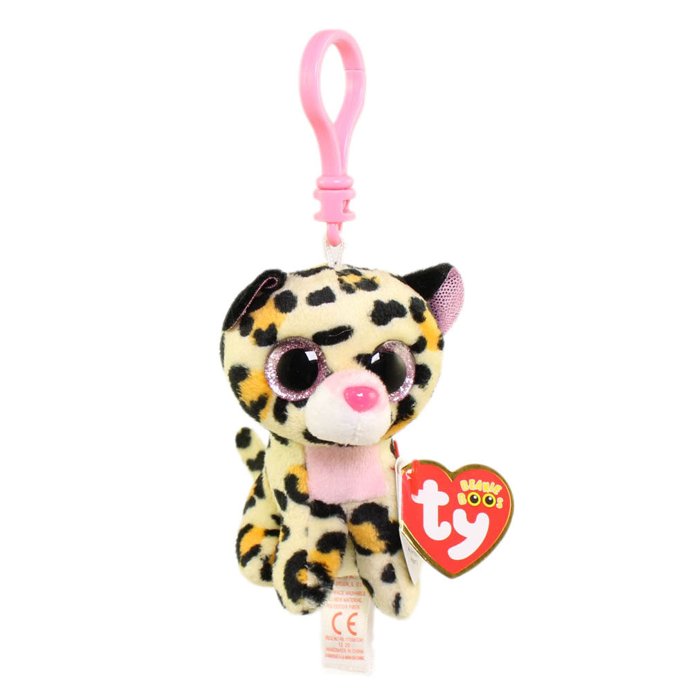 TY BEANIE BOOS CLIP LIVVIE LEOPARD - Toyworld Frankston