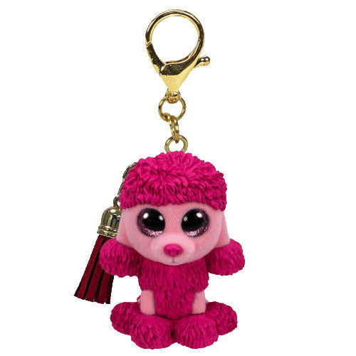 TY BEANIE BOO MINI - PATSY POODLE PINK CLIP