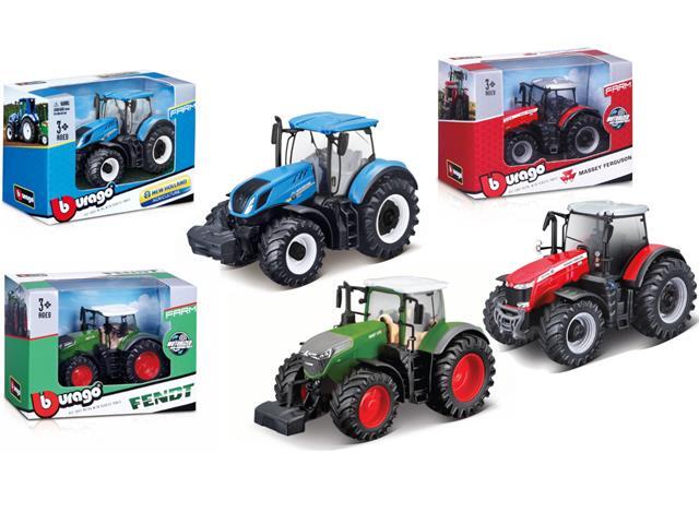 BURAGO 10CM MF, NH, FENDT TRACTOR ASST - Toyworld Frankston