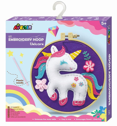 AVENIR - EMBROIDERY HOOP - UNICORN - Toyworld Frankston