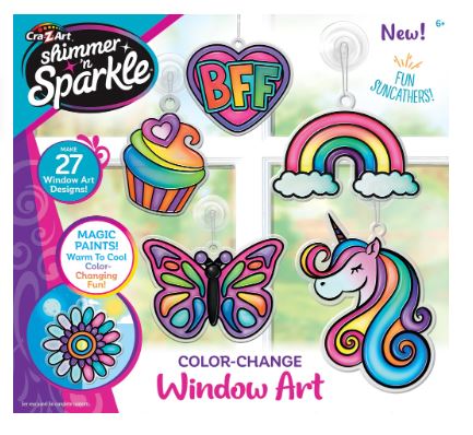 CRA-Z-ART SHIMMER 'N SPARKLE COLOR-CHANGE WINDOW ART - Toyworld Frankston