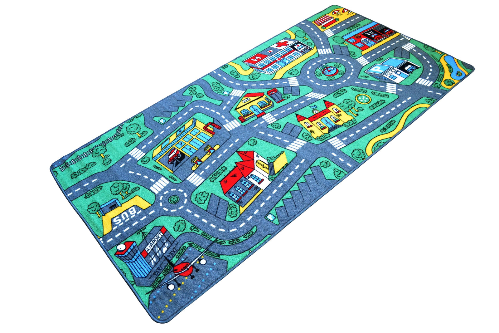 PLAYMAT ROAD 200CM X 100CM BIG CITY - Toyworld Frankston