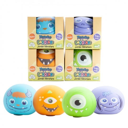 JUMBO SMOOSHOS BALL MONSTERLINGS - Toyworld Frankston