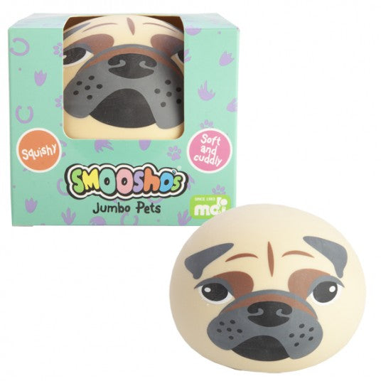 JUMBO SMOOSHOS BALL PUG - Toyworld Frankston