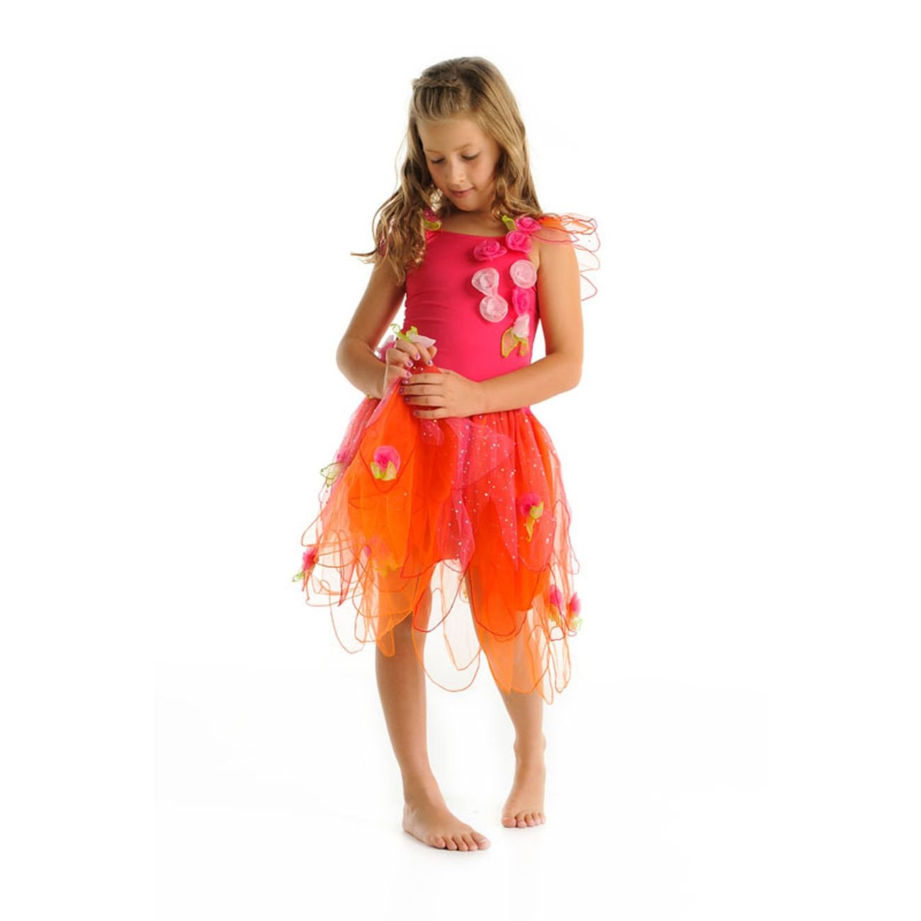 CRYSTAL FAIRY DRESS - HOT PINK MEDIUM - Toyworld Frankston