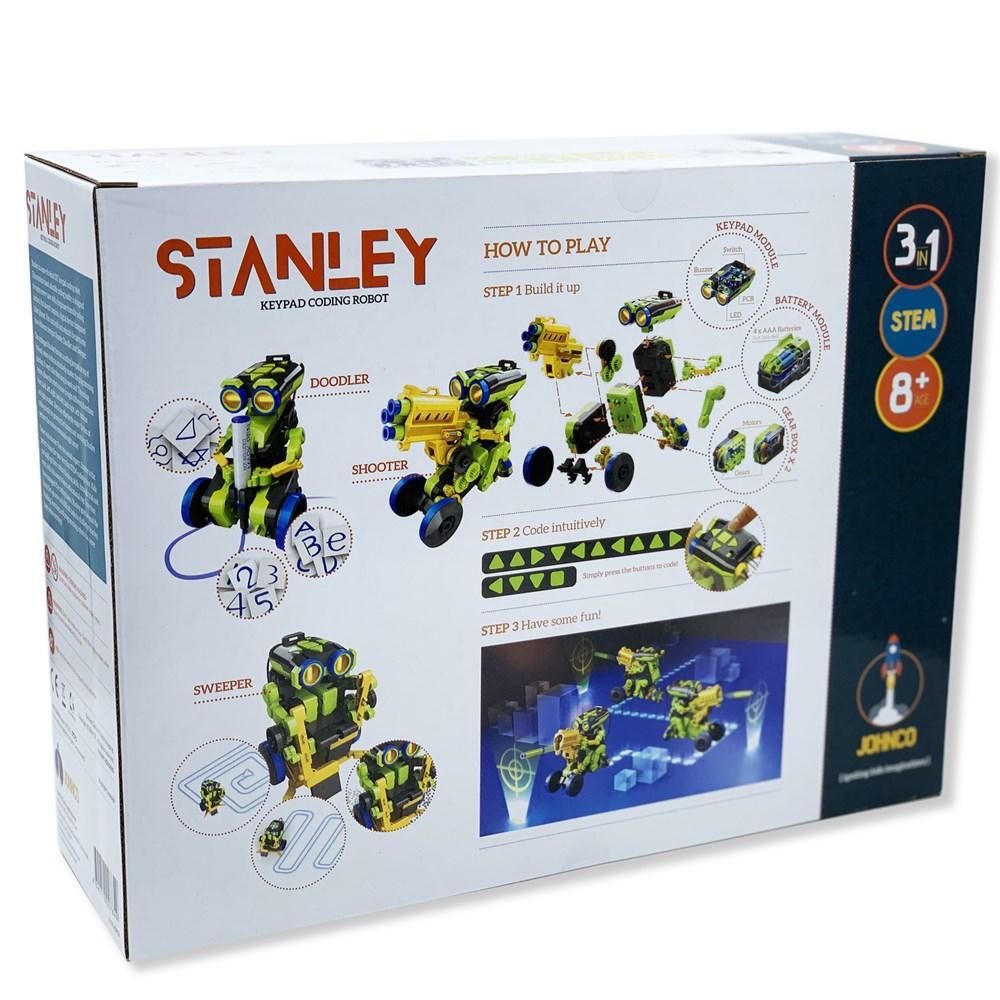 STANLEY: 3-IN-1 KEYPAD CODING ROBOT - Toyworld Frankston