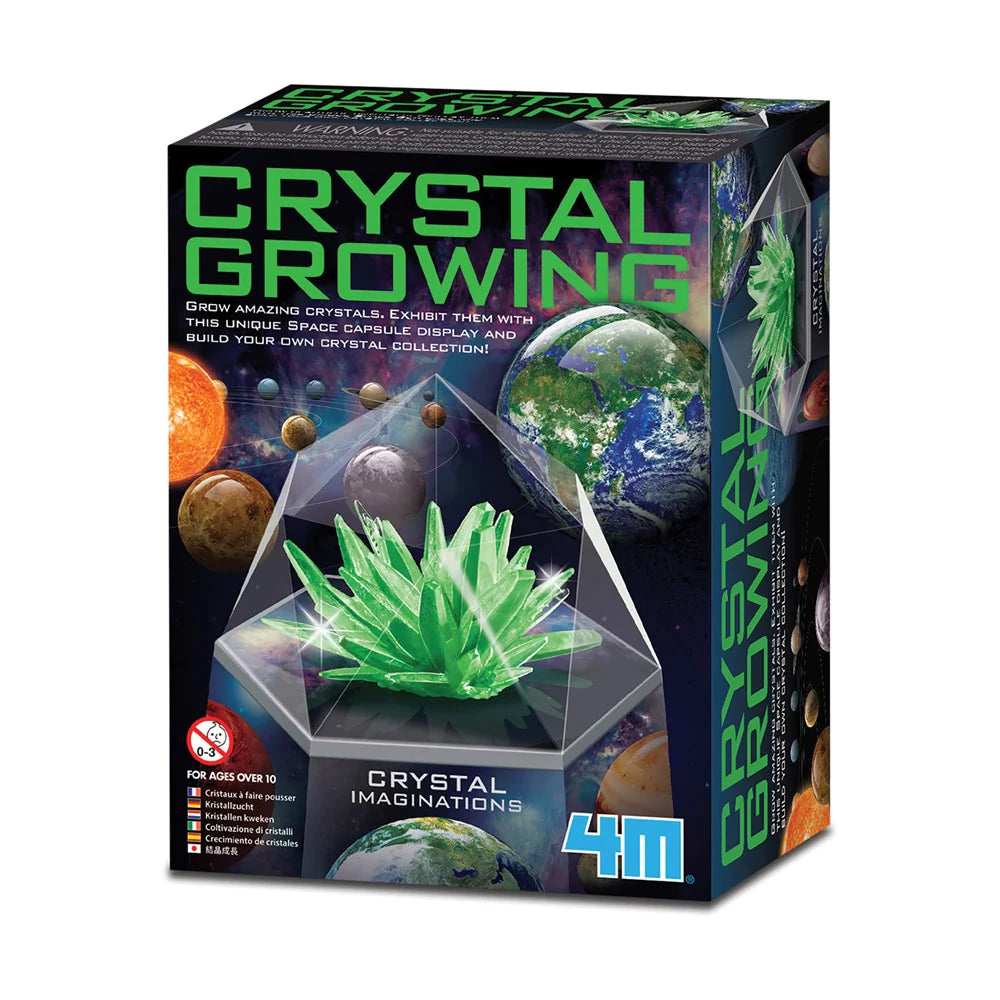4M CRYSTAL GROWING KIT SPACE GEM GREEN - Toyworld Frankston