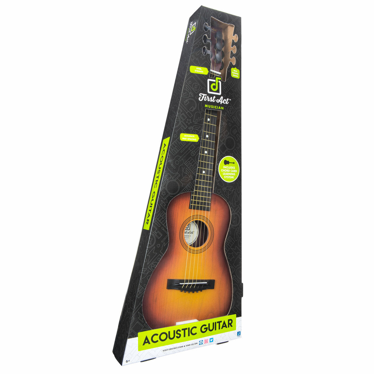 FIRST ACT DISCOVERY - 30" BEGINNER ACOUSTIC GUITAR SUNBURST - Toyworld Frankston