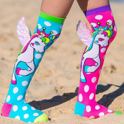 MADMIA - FLYING UNICORN SOCKS WITH WINGS 6-99 YRS - Toyworld Frankston