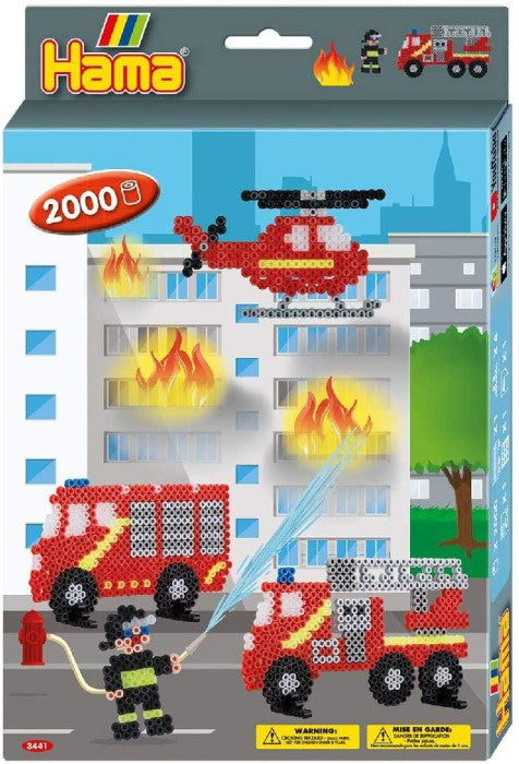 HAMA BEADS GIFT SET - FIRE FIGHTER  2000PC - Toyworld Frankston