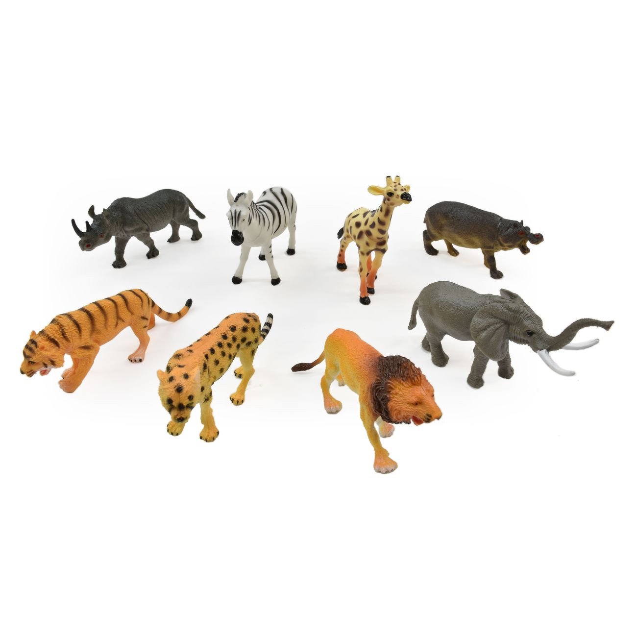 JUNGLE WORLD 8PC FIGURINES - Toyworld Frankston