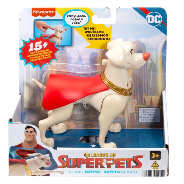 DC SUPERPETS TALKING PET FIGURE ASST - KRYPTO - Toyworld Frankston