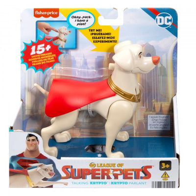 DC SUPERPETS TALKING PET FIGURE ASST - KRYPTO - Toyworld Frankston