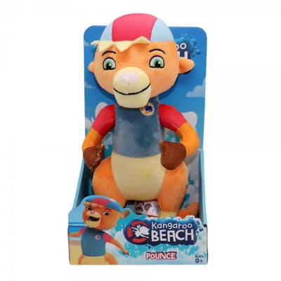 KANGAROO BEACH 12" PLUSH TOY - POUNCE - Toyworld Frankston
