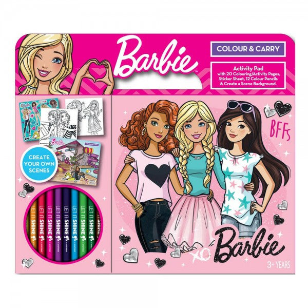 BARBIE COLOUR AND CARRY IN SRT - Toyworld Frankston