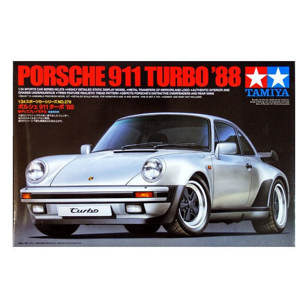 TAMIYA 1/24 PORSCHE 911 TURBO 88 MODEL KIT - Toyworld Frankston