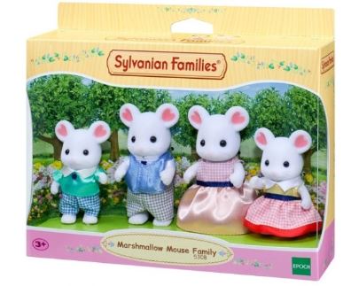 SLYVANIAN FAMILIES - MARSHMALLOW MOUSE FAMILY - Toyworld Frankston