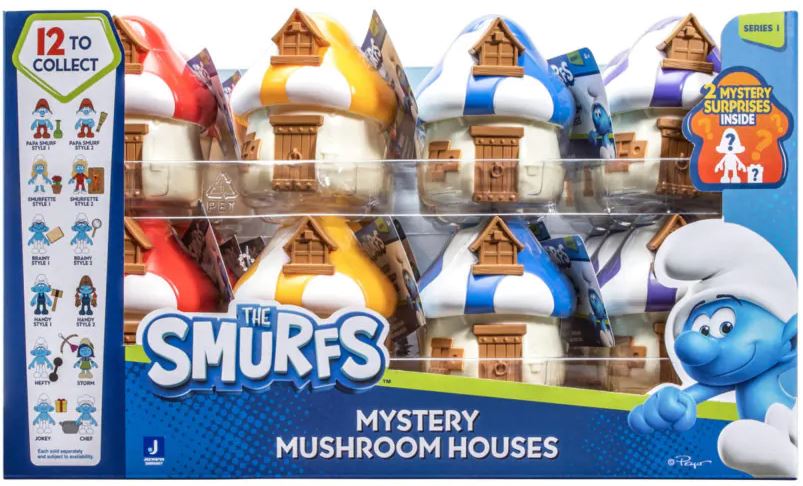 THE SMURFS MYSTERY MUSHROOM HOUSES