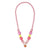 PINK POPPY - MY LOVELY PINK HEART CHARM STRECH BEADED NECKLACE