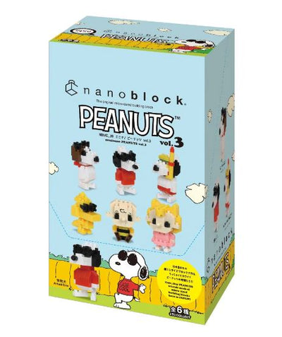 NANOBLOCK MINI PEANUTS VOL.3 BOX (6) - Toyworld Frankston