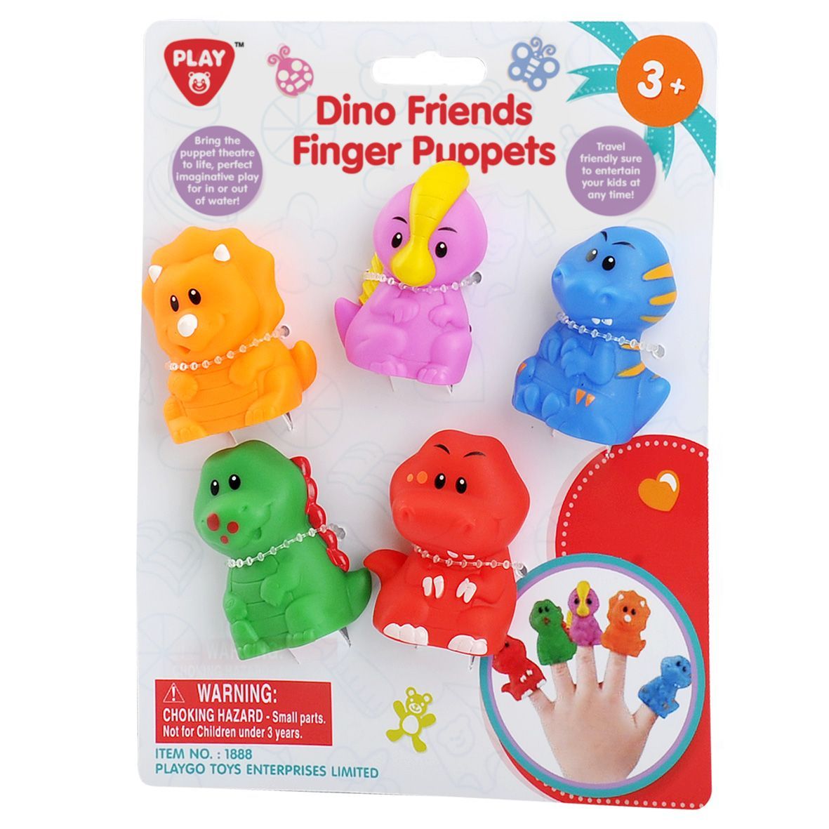 PLAYGO DINOSAUR FINGER PUPPETS - Toyworld Frankston