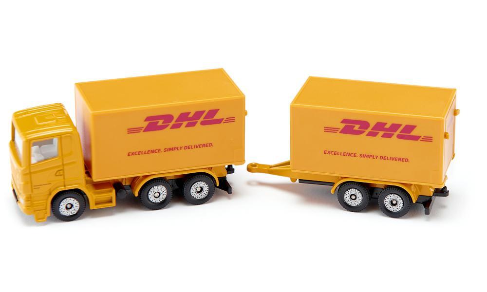 SIKU DHL TRUCK WITH TRAILER - Toyworld Frankston