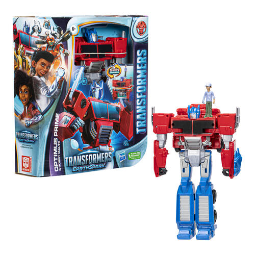 TRANSFORMERS EARTHSPARK SPIN CHANGER OPTIMUS PRIME - Toyworld Frankston