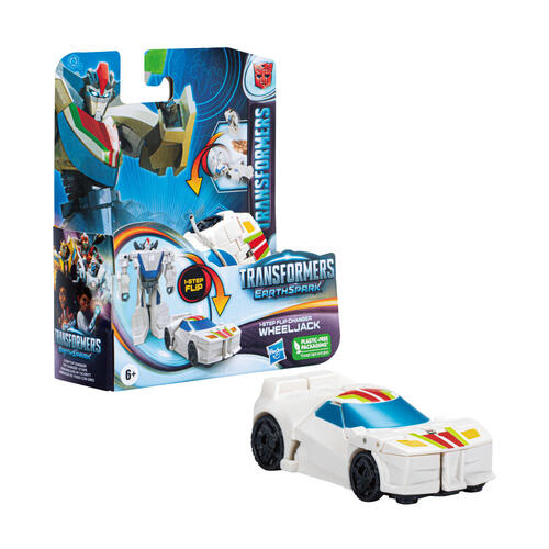 TRANSFORMERS EARTHSPARK STEP FLIP ASSORTED - WHEELJACK - Toyworld Frankston