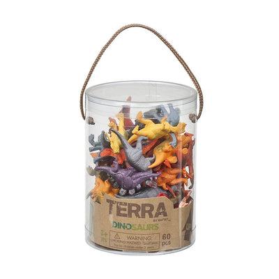 TERRA 60PC DINOSAURS TUBE - Toyworld Frankston