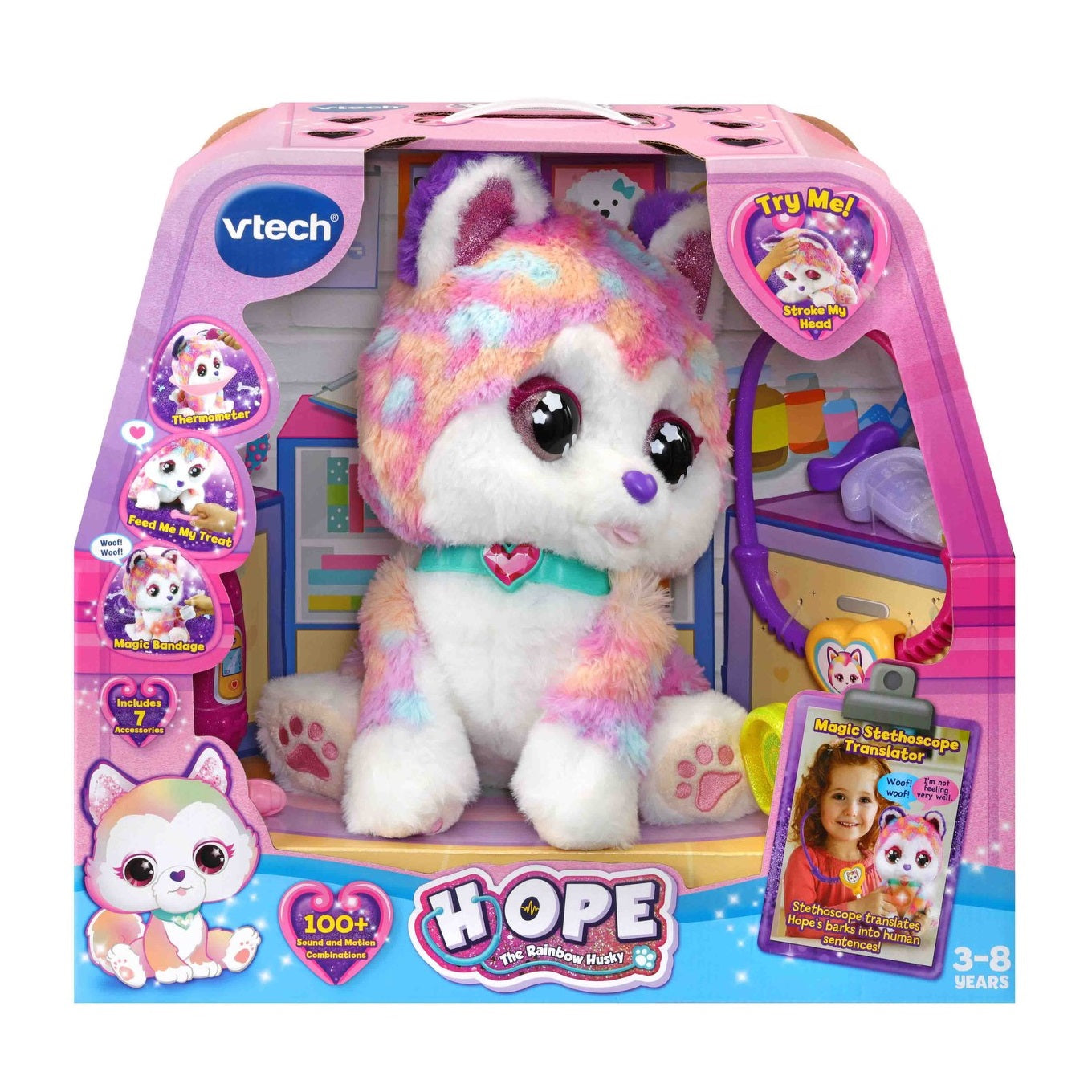 VTECH - HOPE THE RAINBOW HUSKY - Toyworld Frankston