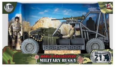 WORLD PEACEKEEPERS MILITARY BUGGY WITH 2 FIGURES - Toyworld Frankston