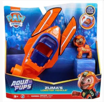 PAW PATROL AQUA THEMED VEHICLES ASS - ZUMA'S LOBSTER - Toyworld Frankston