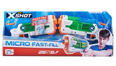 ZURU XSHOT FAST FILL WATER GUN - MICRO TWIN PACK - Toyworld Frankston