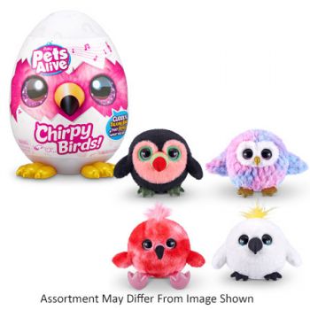 ZURU PET'S ALIVE CHRIPY BIRDS ASSORT - Toyworld Frankston