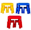 FOUNTAIN ACTIVITY TABLE AND CHAIRS ASSORTED COLOURS RED, BLUE - Toyworld Frankston