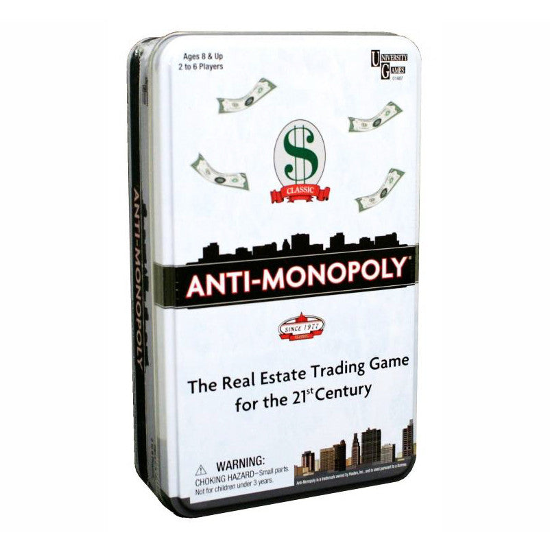 University Games Anti-monopoly Travel Tin Game for sale online