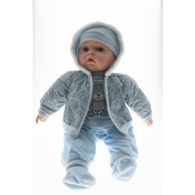 BABY DOLL BLUE MASON WITH COAT - Toyworld Frankston