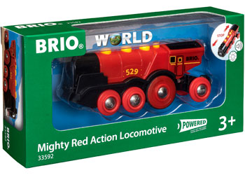 BRIO - MIGHTY RED ACTION LOCOMOTIVE - Toyworld Frankston