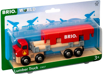BRIO Vehicle Lumber Truck 6 pieces - Toyworld Frankston